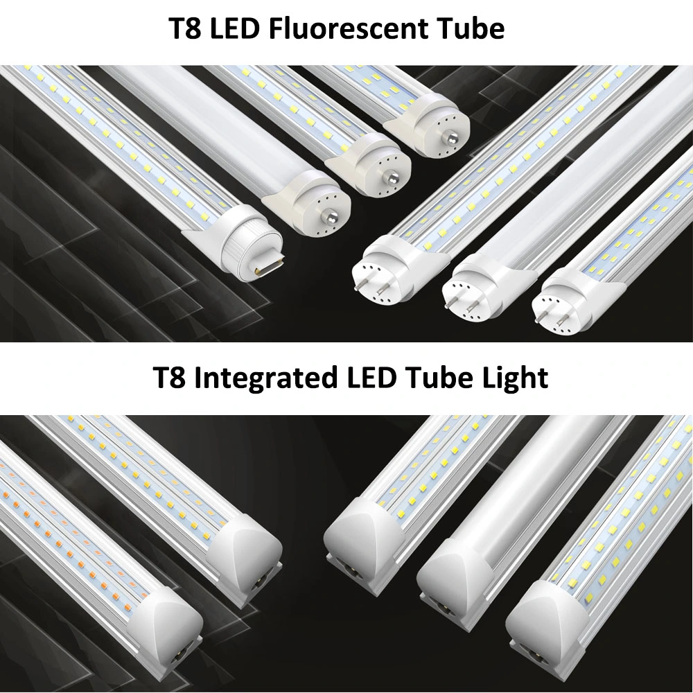 Jesled V Shape 2FT 4FT 8FT T8 Integrated LED Light Tube for Commercial Lighting