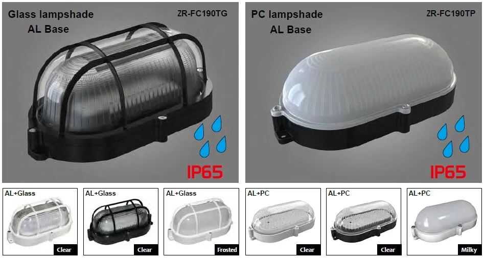 IP65 Outdoor Light Waterproof Bulkhead Light Moisture-Proof Lamps