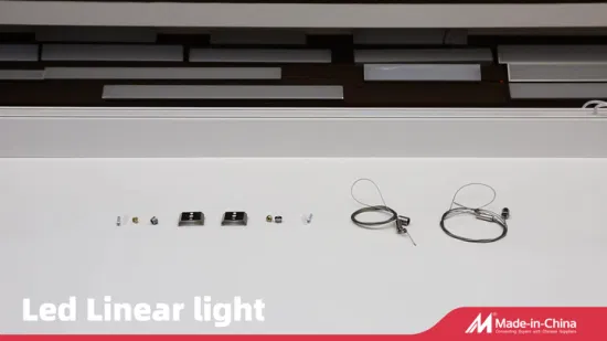 40W 4000lm CE SAA Aluminum Rigid Strip LED Office Pendant Linear Light