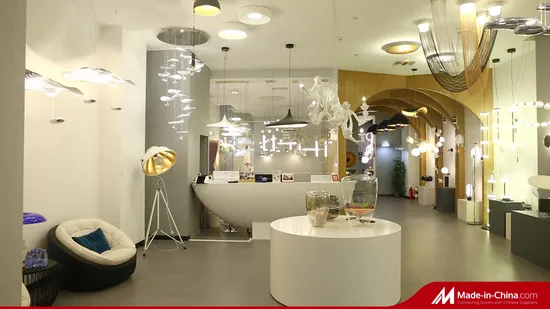 Flexible Modern Chandelier LED Fabric Nylon Long Soft Line Lamp Pendant Lighting 