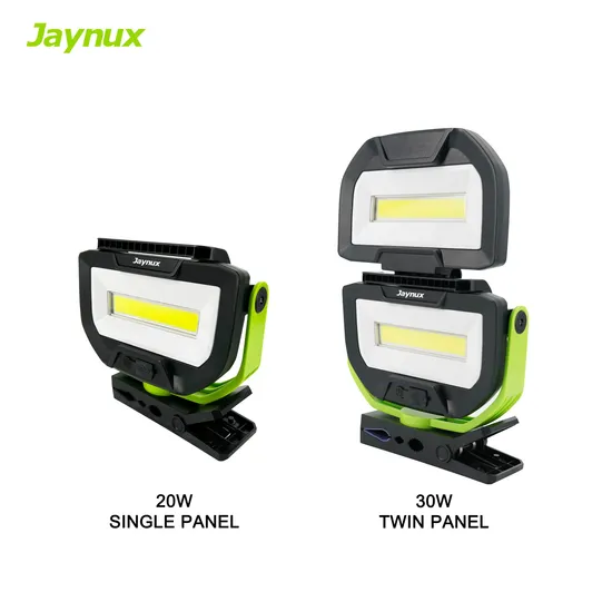 30W 3000lm LED Portable COB Working Light Rechargeable with 2 Folding Panel and Magnetic Clamp Base for Car Repair and Motor Repair Inspection 