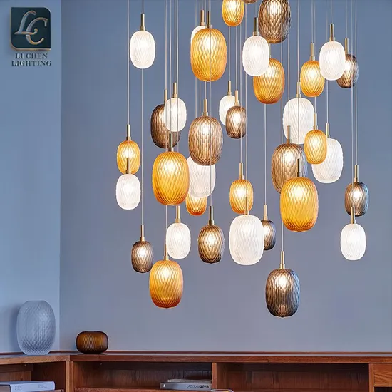 Modern Nordic Style Glass Decorative Interior Pendent Lamp 