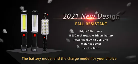 Solar Rechargeable Working Lamp Waterproof and Moisture