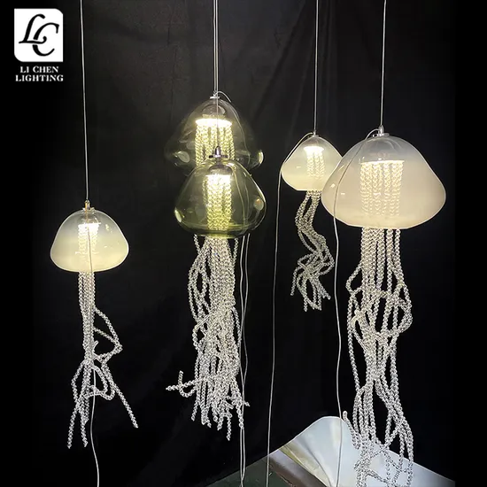 Jellyfish Modeling Hotel Villa Gallery Modern LED Chandelier Light 