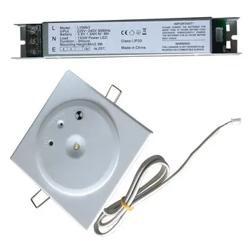 CE RoHS Rechargeable Ceiling Recessed LED IP20 Rechargeable LED Light 